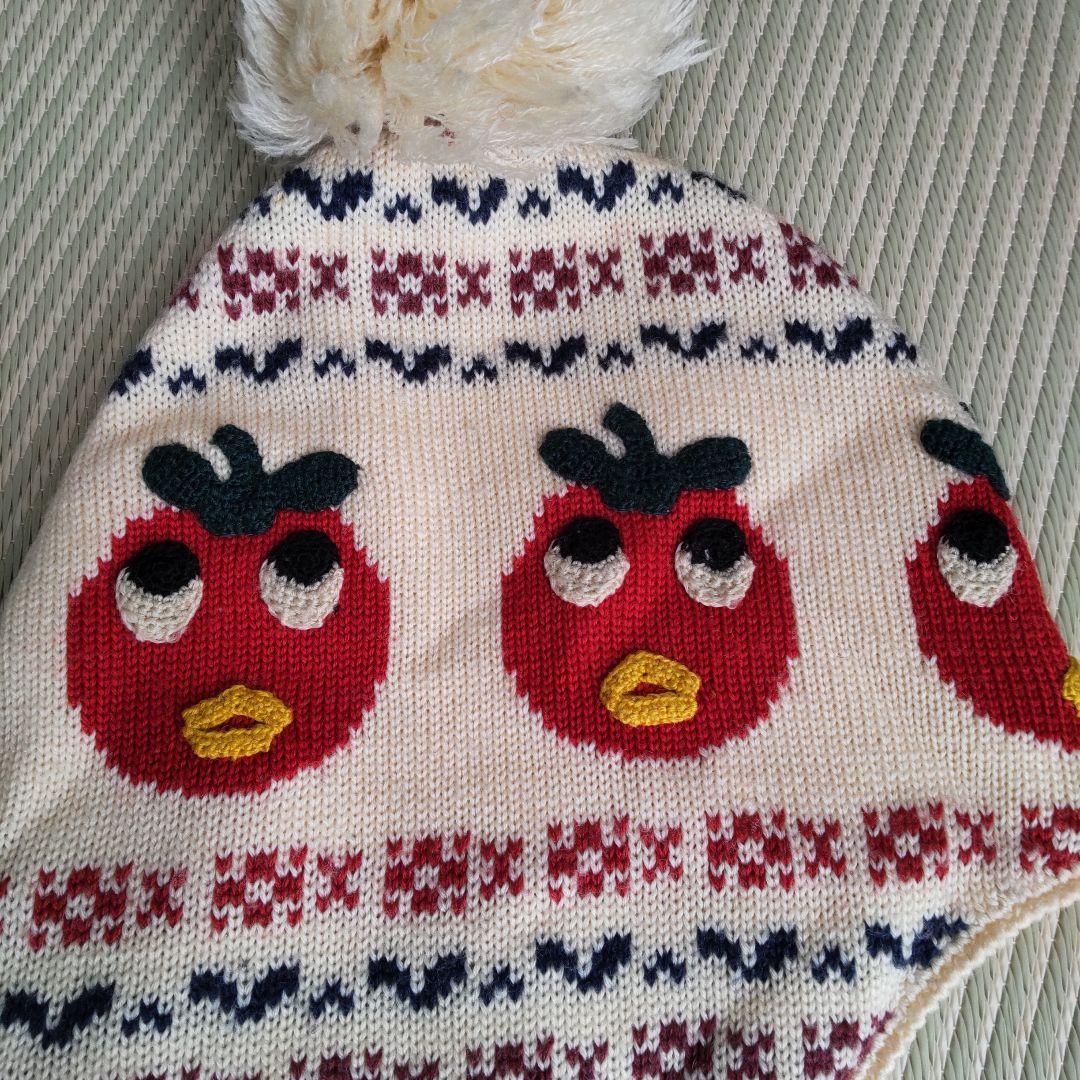 HYSTERIC GLAMOUR 編み物マフラー トマトバード ヒステリックグラマー