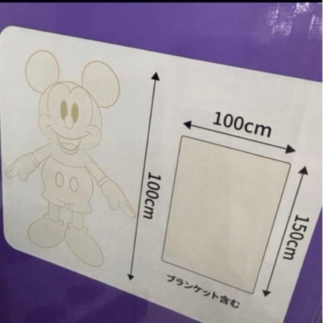 【新品】コストコ ホワイト& ブラック ミッキー ぬいぐるみ 特大 ブランケット