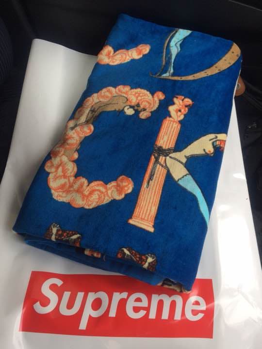 ネイビー 18SS Supreme Alphabet Beach Towel