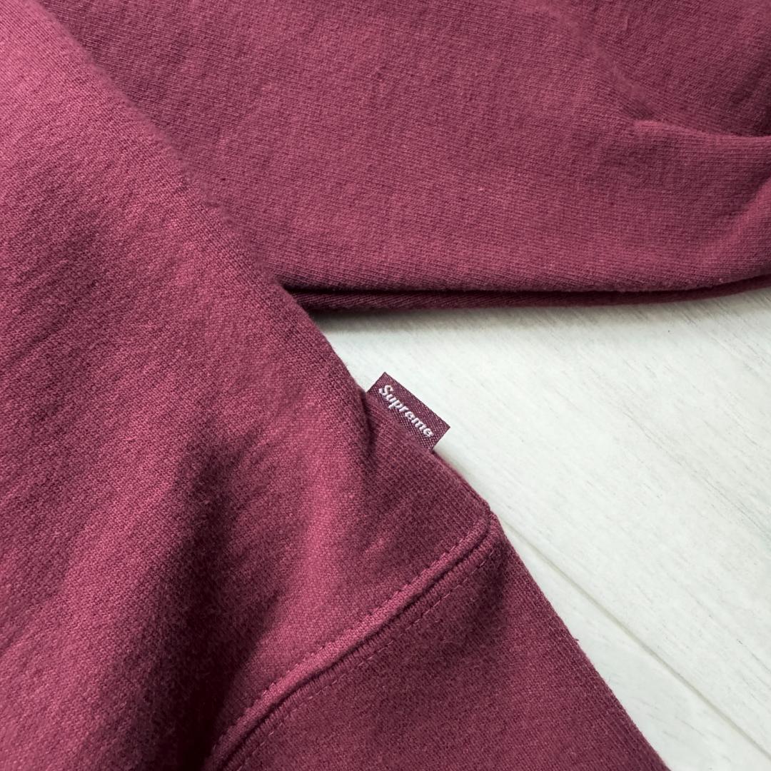 【桜色☆タグ付き☆スモールボックスロゴ】シュプリーム ジップパーカー即完売