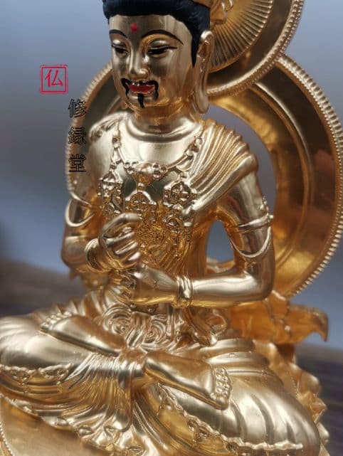 修縁堂】 密教法具 チベット仏教美術品 大日如来観音菩薩 魔