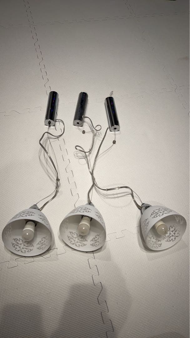 大塚家具　ペンダントライト　ダクトレール　3連