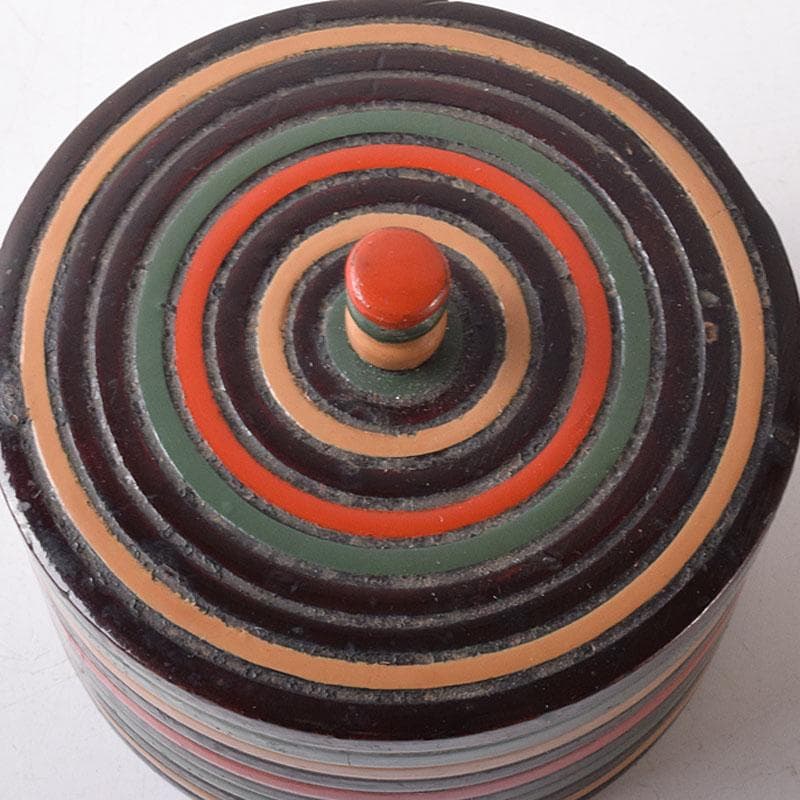 茶道具　漆塗　独楽塗　煙草壷　仕覆　書付箱　V　7680