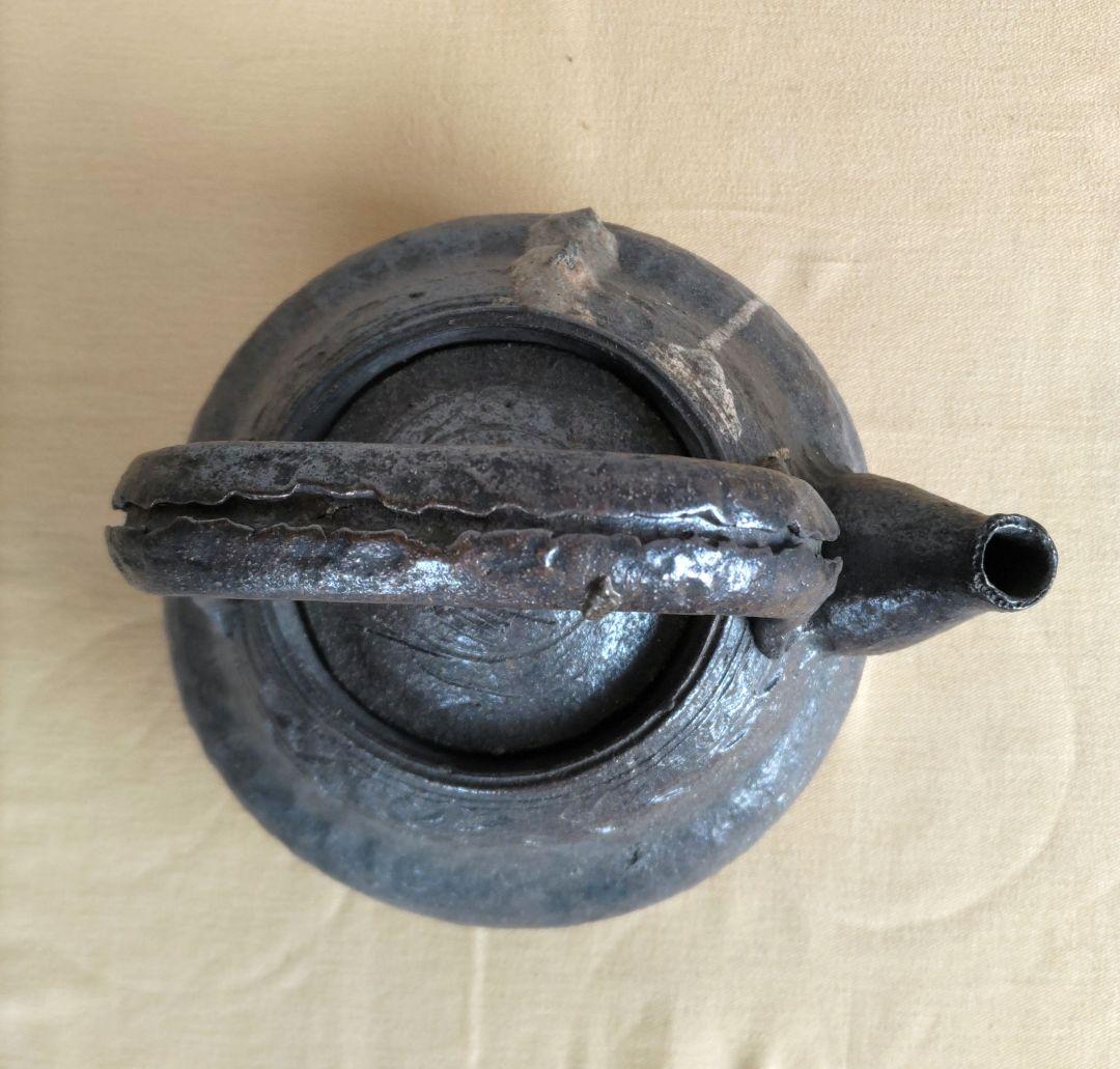 常滑焼 保崖作 手付き土瓶 H67