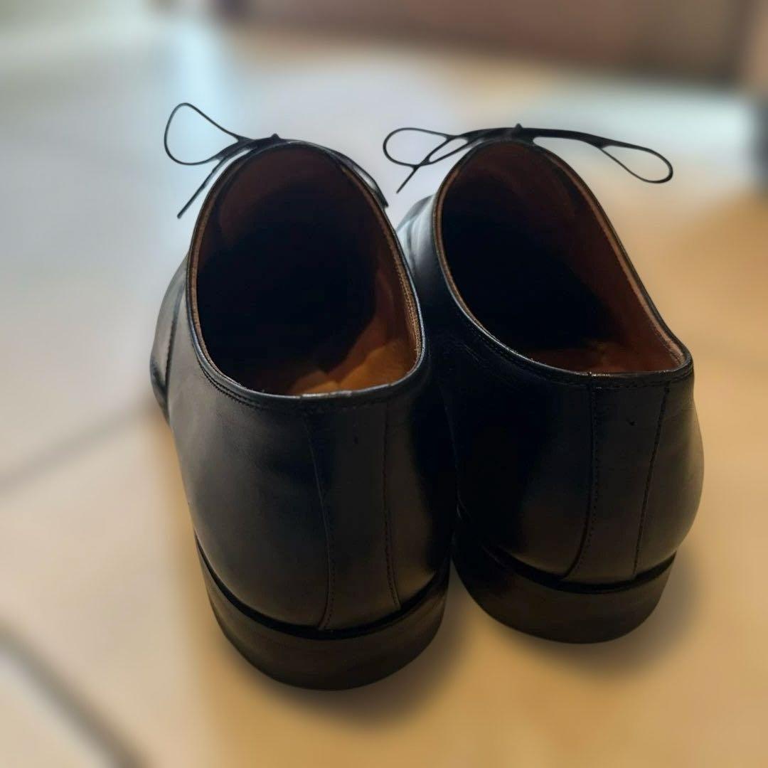 スコッチグレイン　1716 ブラックレザー ストレートチップ