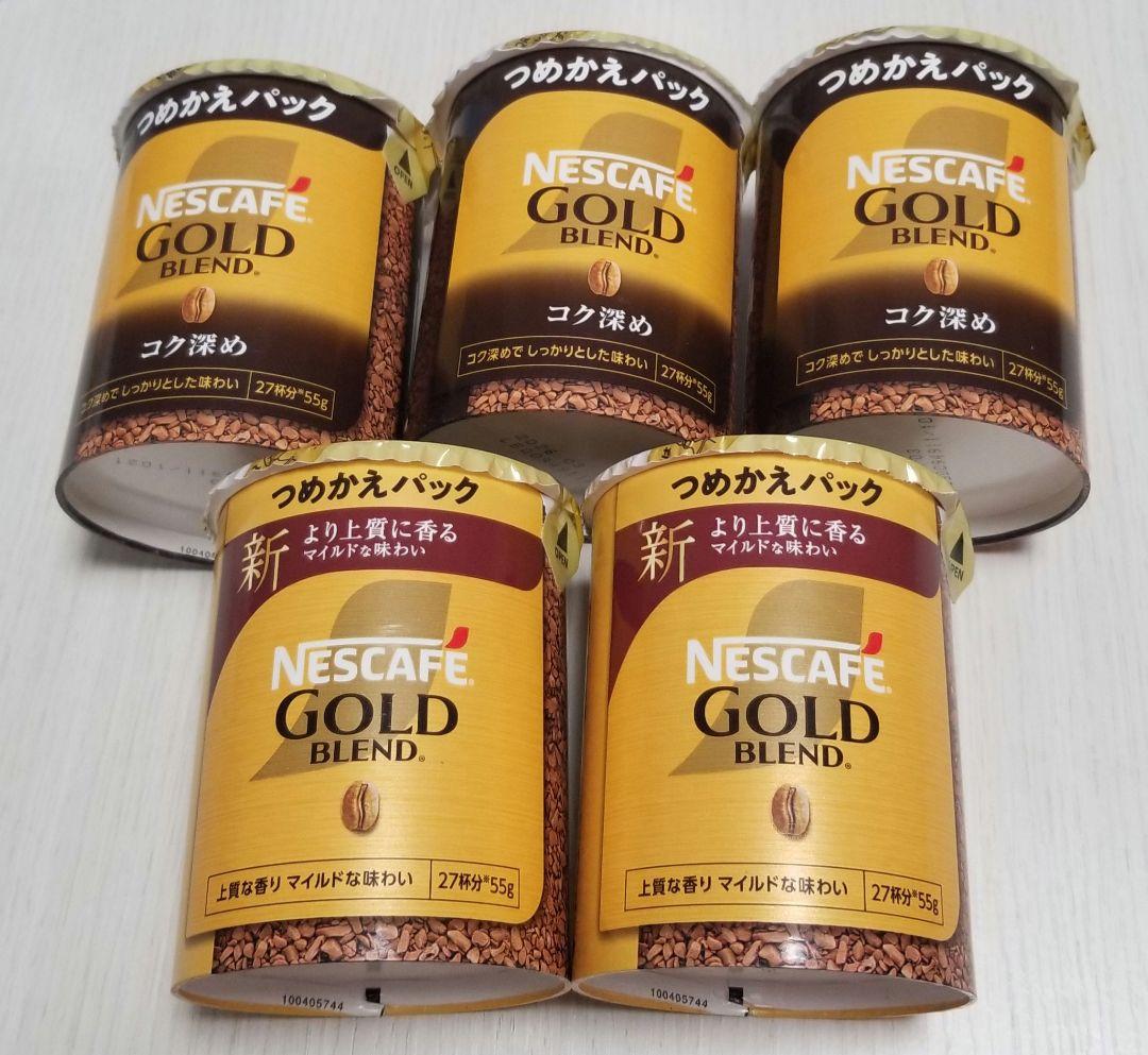 NESCAFÉ GOLD BLEND つめかえパック 5個セット - メルカリ