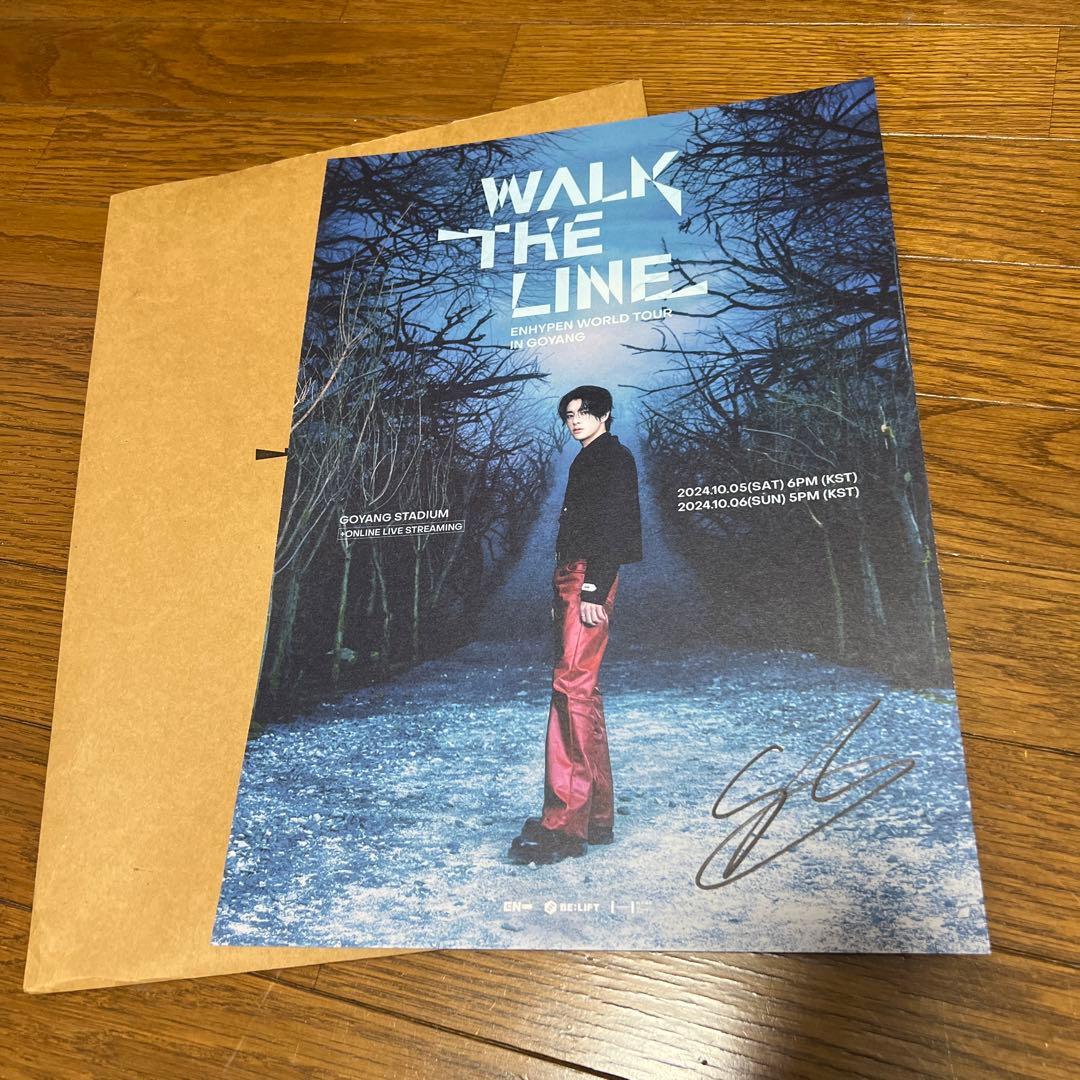 enhypen ソンフン 直筆 サイン 入り ポスター ソウルコン play&stay