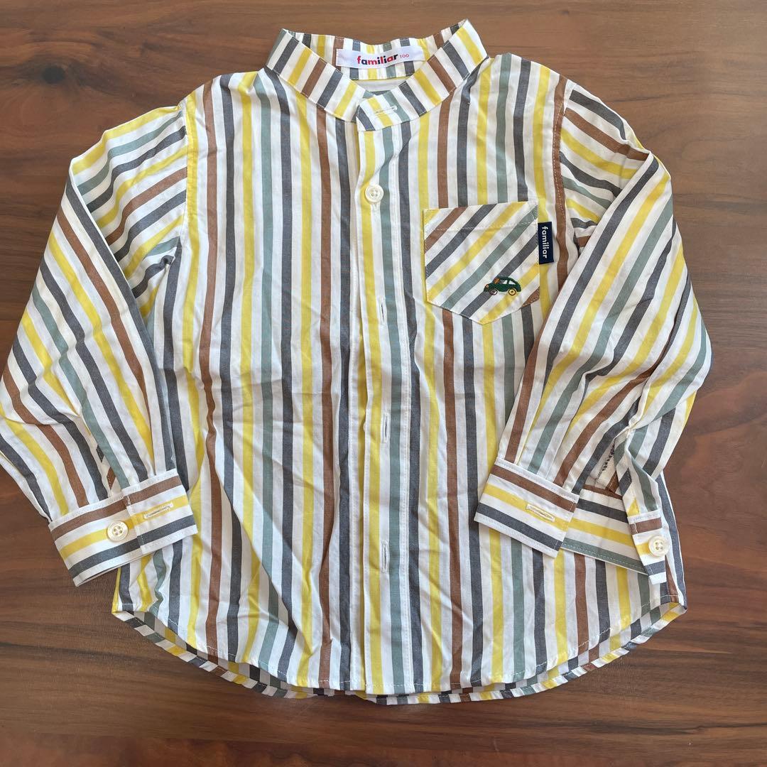 ファミリア 長袖 シャツ ストライプ 車 - メルカリ