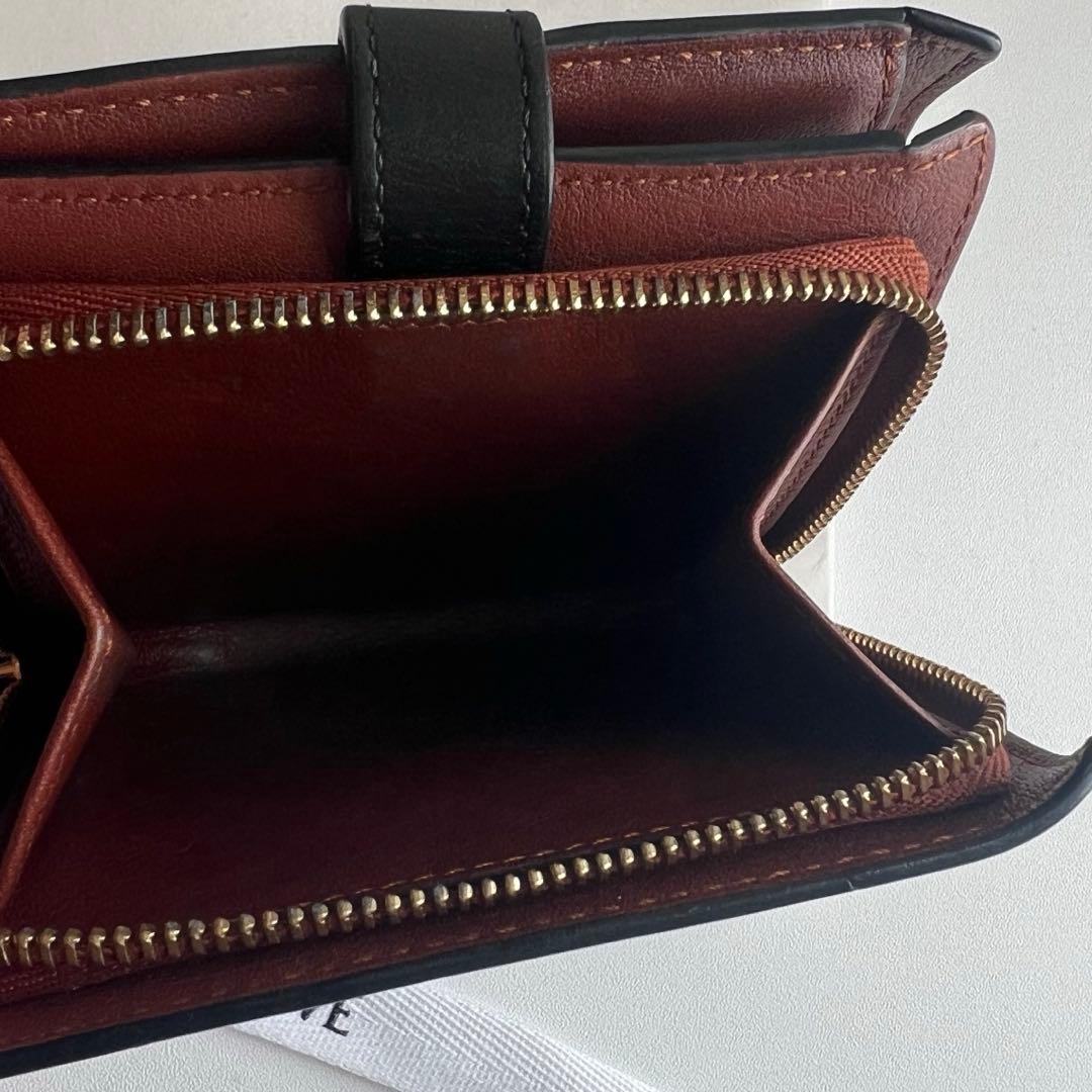 49 美品 LOEWE ロエベ 2つ折り財布