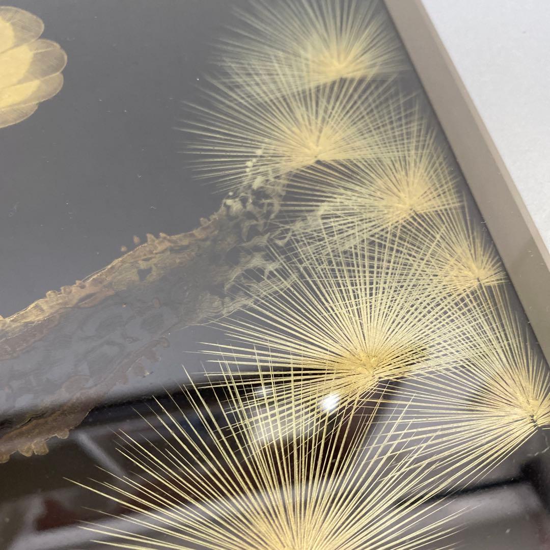 東　恒博　作　沈金　漆工芸　松に鷹　輪島塗