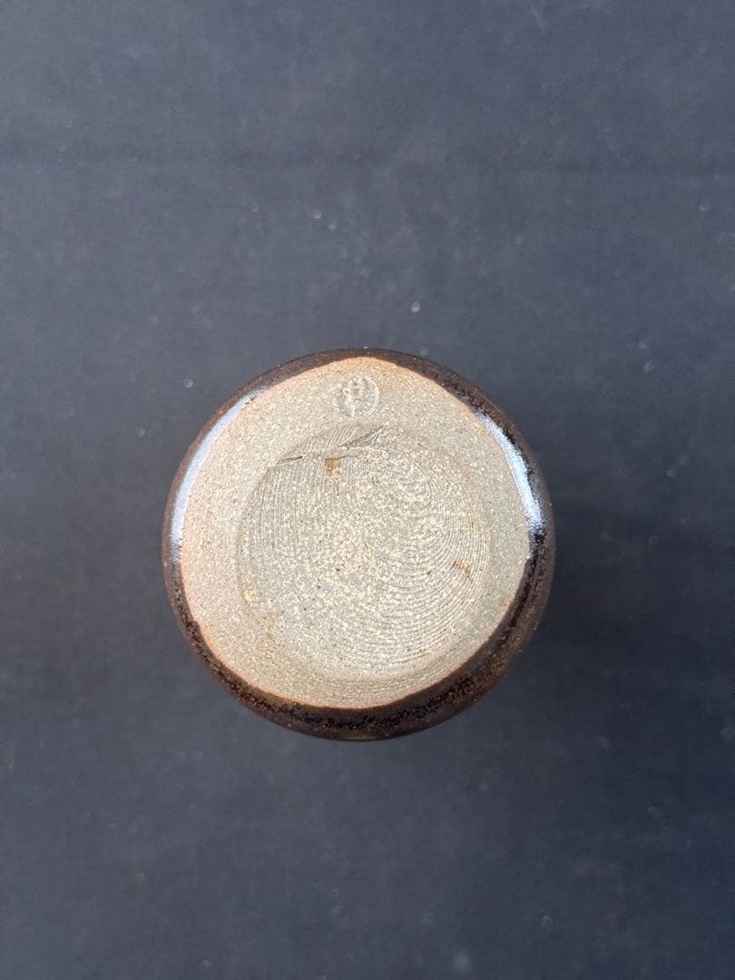 遠州七窯 近江膳所焼 陽炎園作 大名物 出雲肩衝写茶入