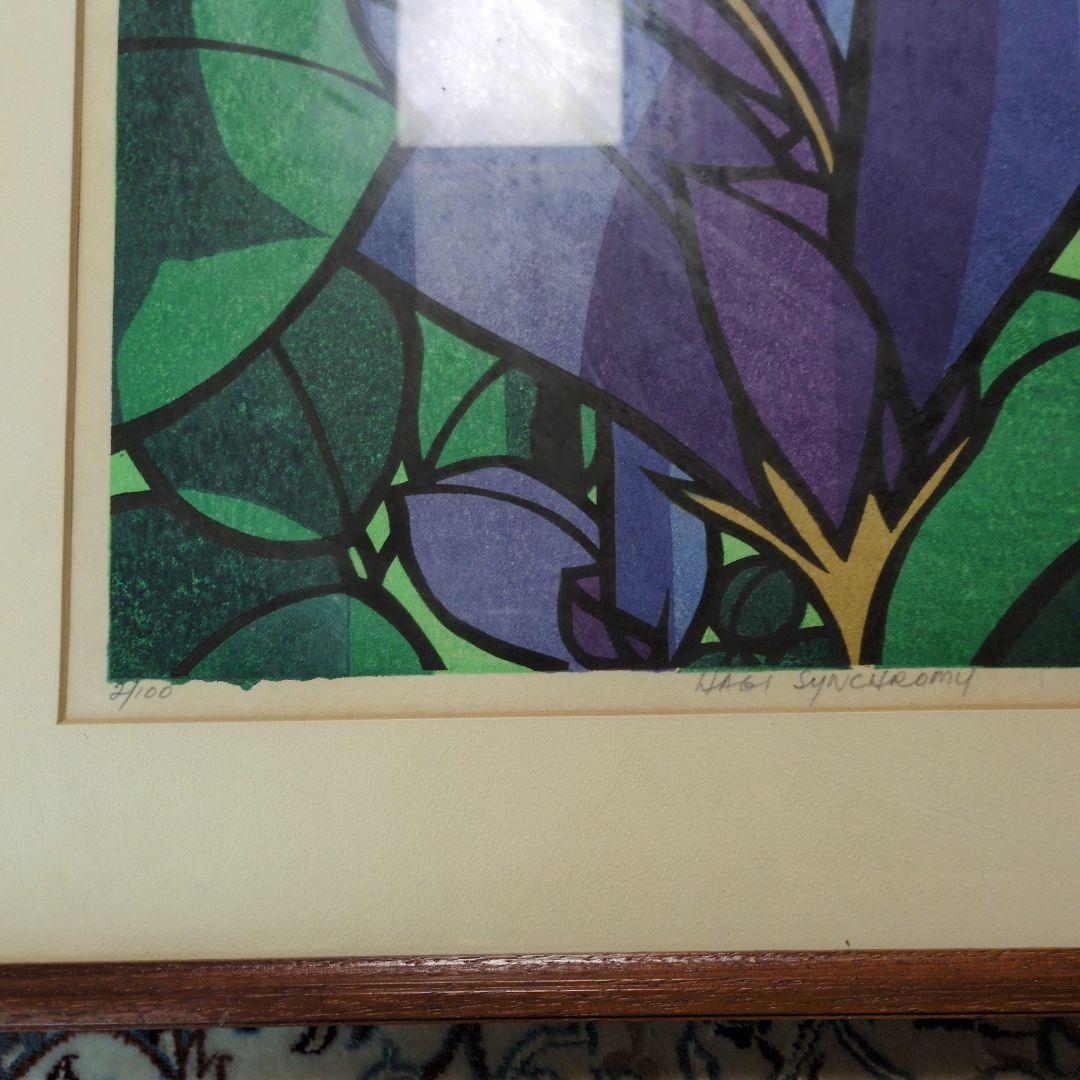 【美品】クリフトン・カーフ 直筆サイン 版画 Nadi Synchrony