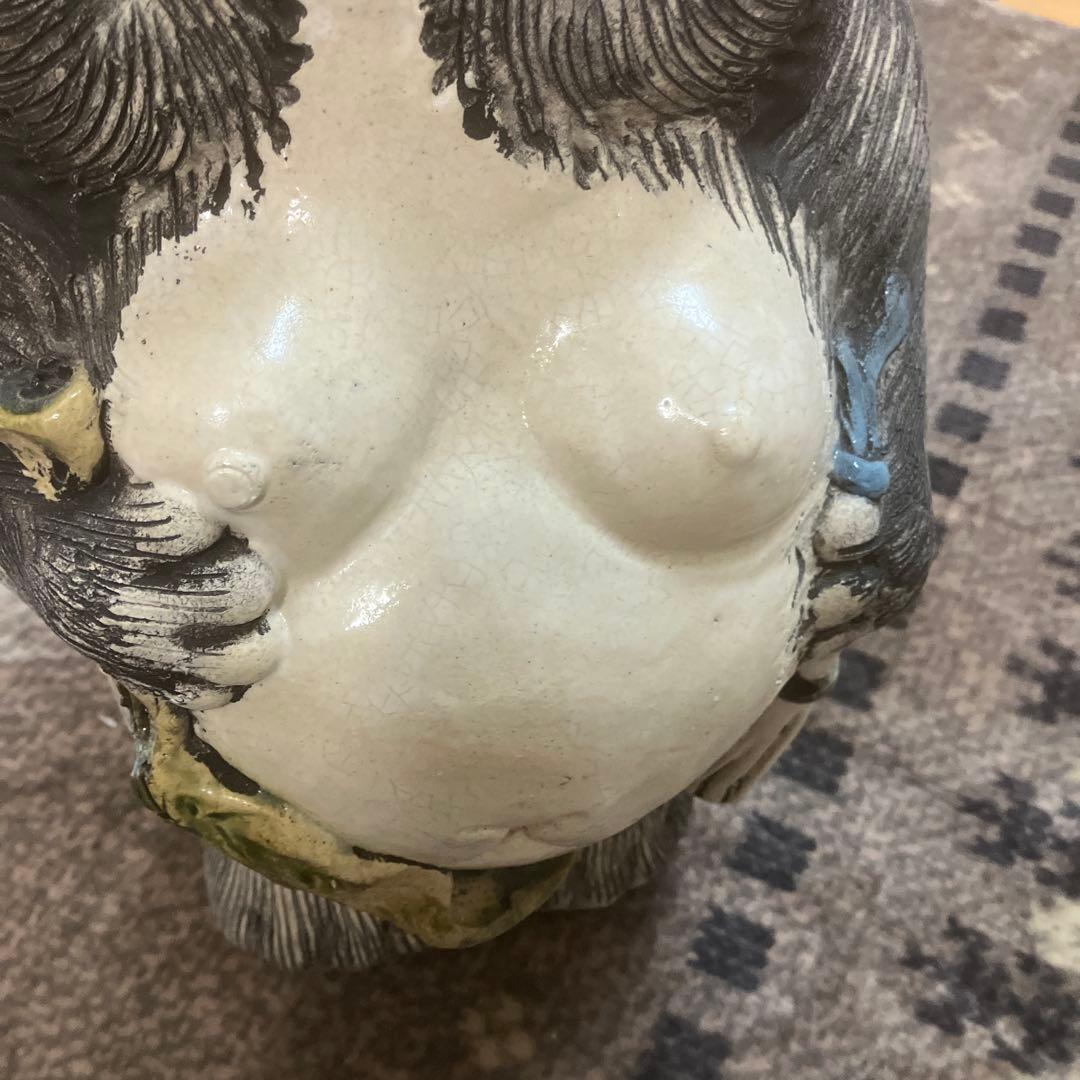 信楽焼　狸庵　リボンつき