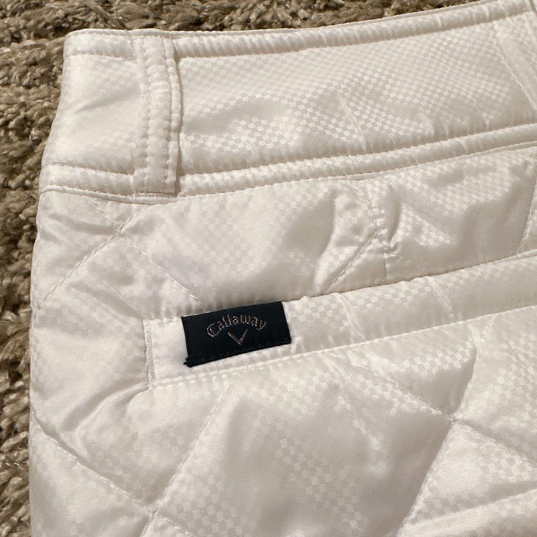 【上下セット】Callaway ホワイト キルティング 中綿 アウター/スカート