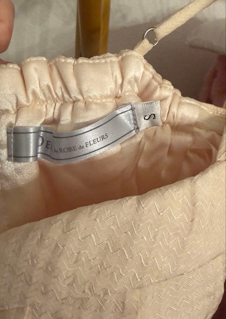 ローブドフルール　ドレス　クリームイエロー　Sサイズ