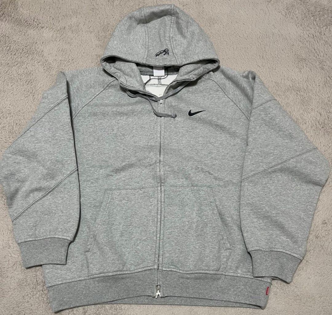 Supreme Nike グレー フルジップパーカー L