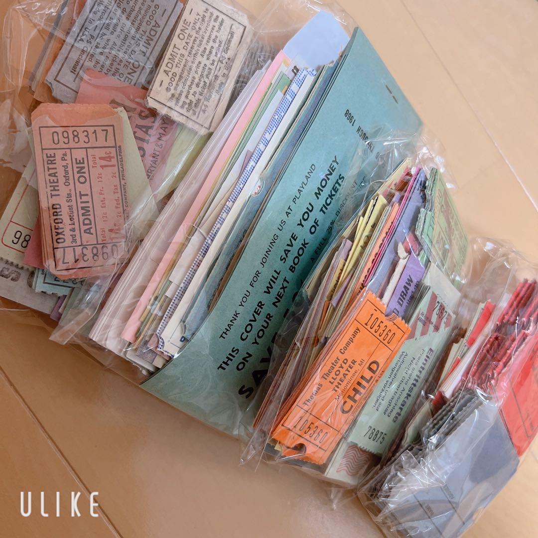 ヴィンテージ チケット 紙モノ コラージュ素材 ジャンクジャーナル