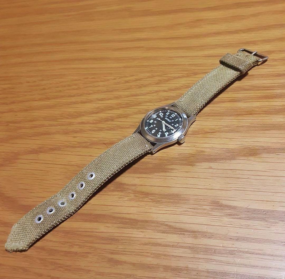 ベンラス　ビンテージ　ミリタリー　手巻きメンズ腕時計　稼働品