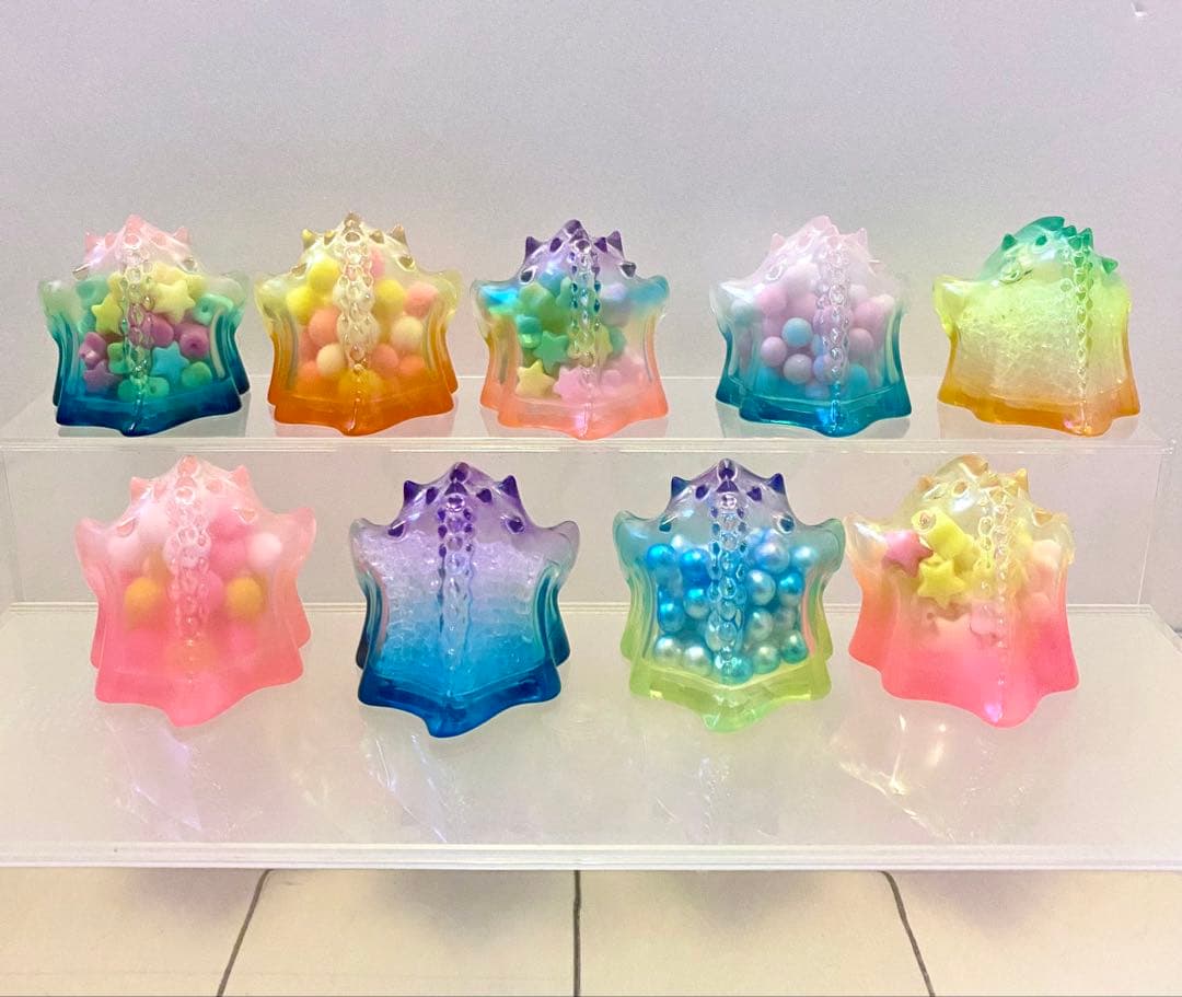 フルコンプ　POPMART YUKI 虹色透明シリーズ