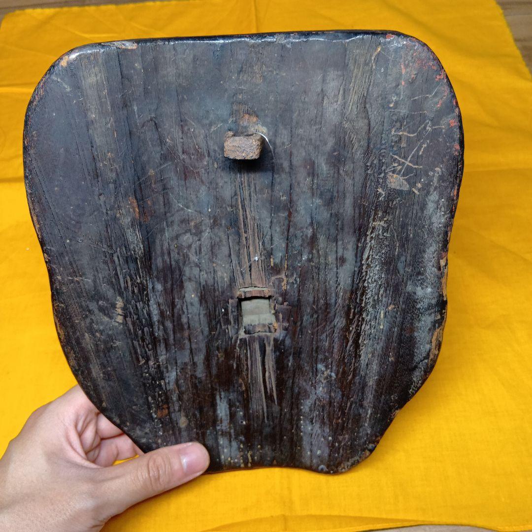 天狗面 江戸期 竈神 カマドガミ 釜神 民間信仰 呪物 魔除け 妖怪 木彫り 面