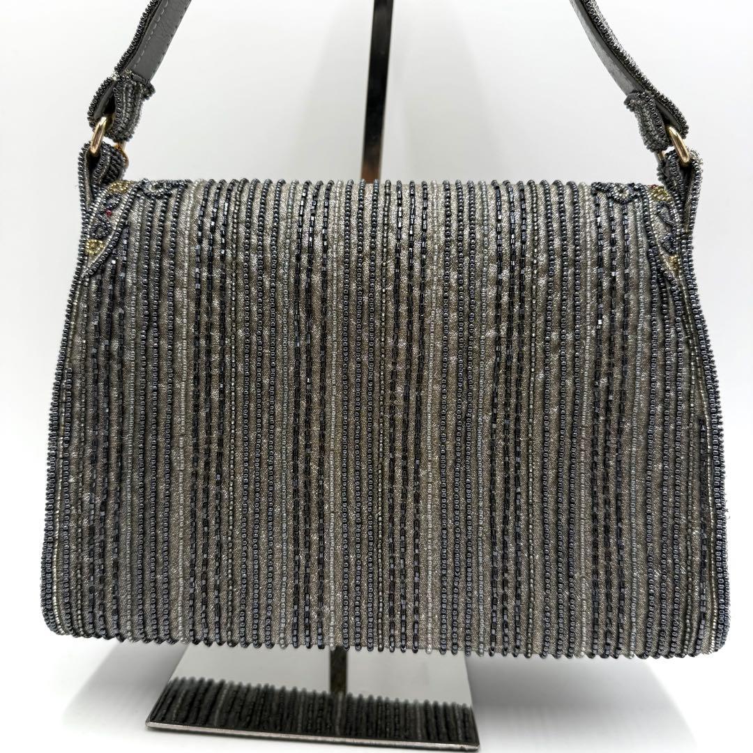 【超美品】　ロロピアーナ　ビーズバッグ　宝石装飾