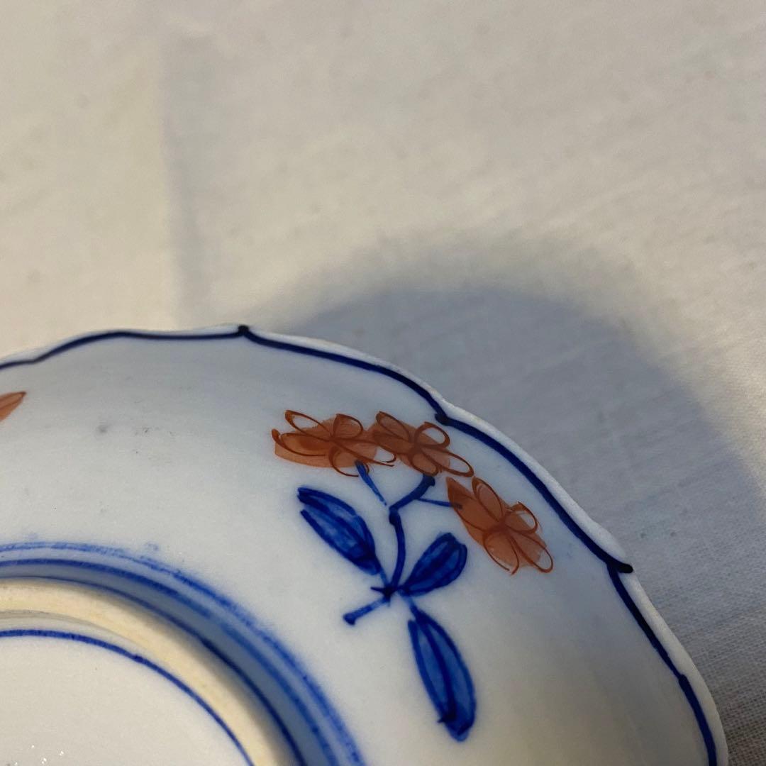 大聖寺伊万里　伊万里　古伊万里　小皿　豆皿　大明年製　色絵　金襴手　花の図