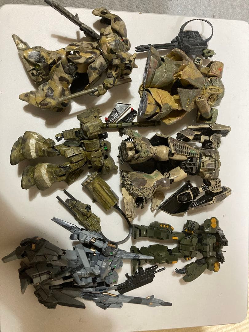 ガンプラ HG 改造、塗装済み6体 ジャンク ガンプラ HG RG MG ジャンク