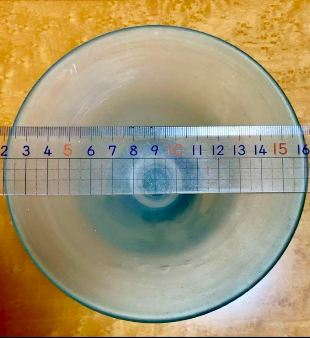 明治後期、大正ロマン コンポート 和ガラス ウランガラス｜明治後期