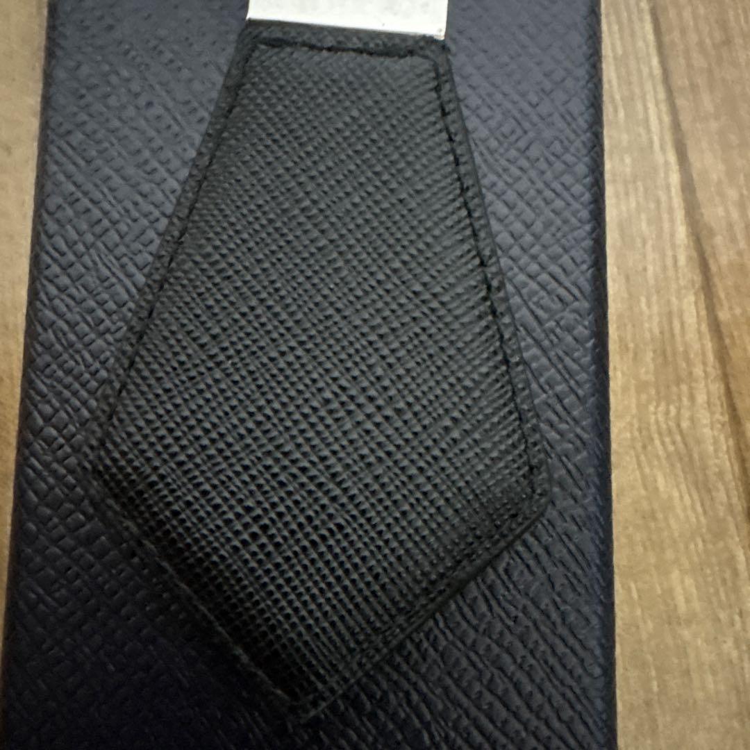 みい様 専用PRADA ブラック レザー キーリング