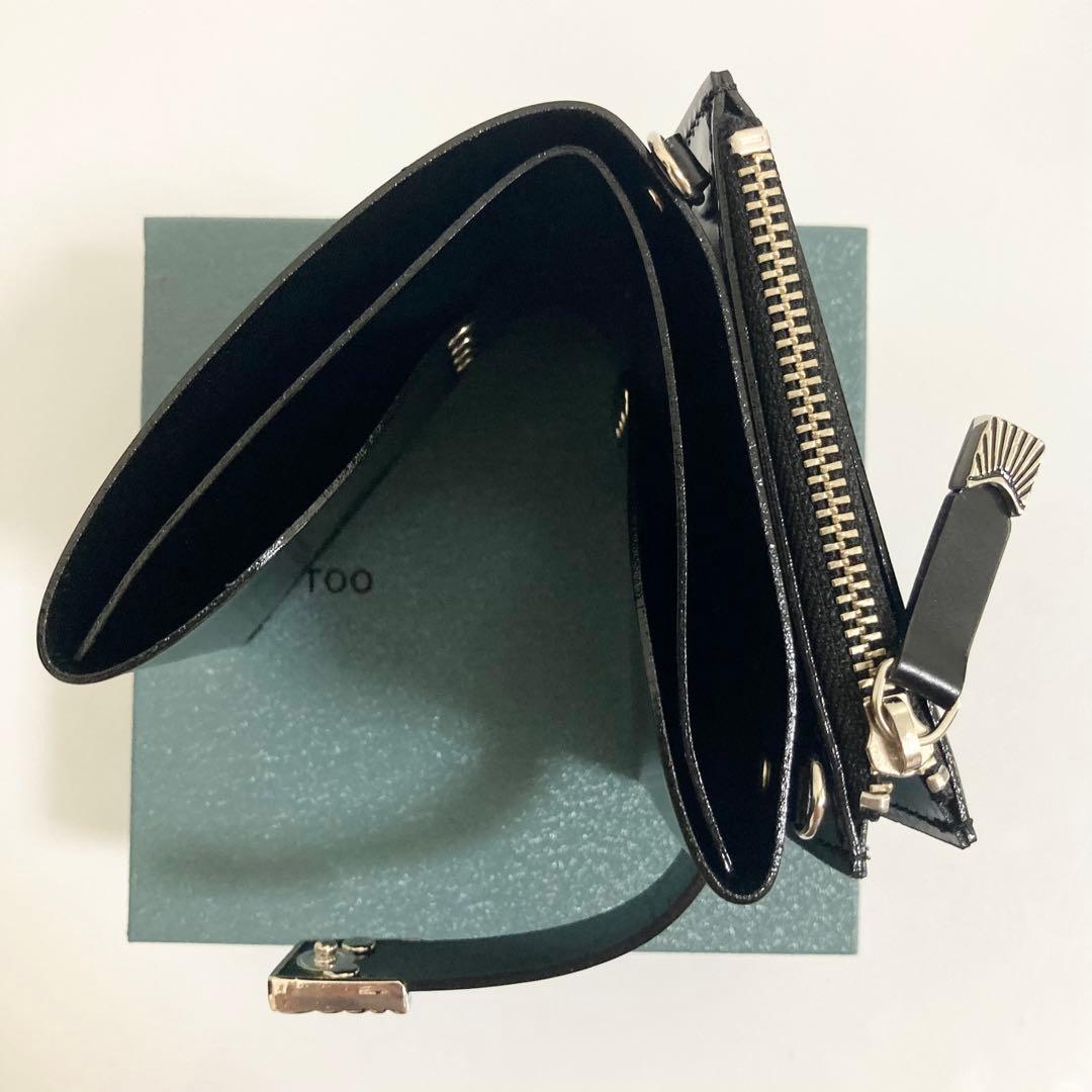 新品 定価4.0 TOGA TOO レザーショルダーウォレット ブラック