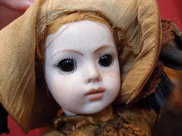 値下アンティーク オートマタ オルゴール BRU ビスクドール からくり