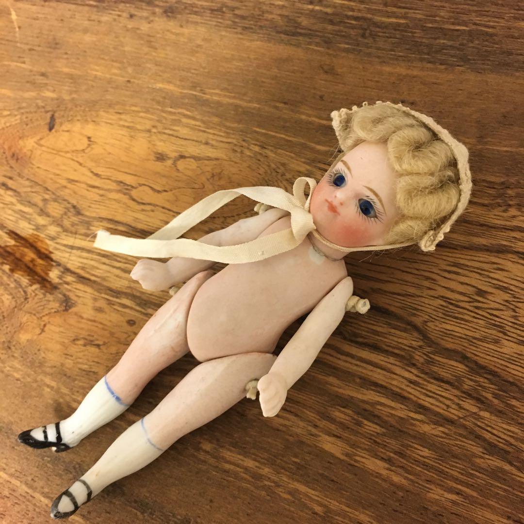 フレンチ ミニョネット アンティーク ビスクドール