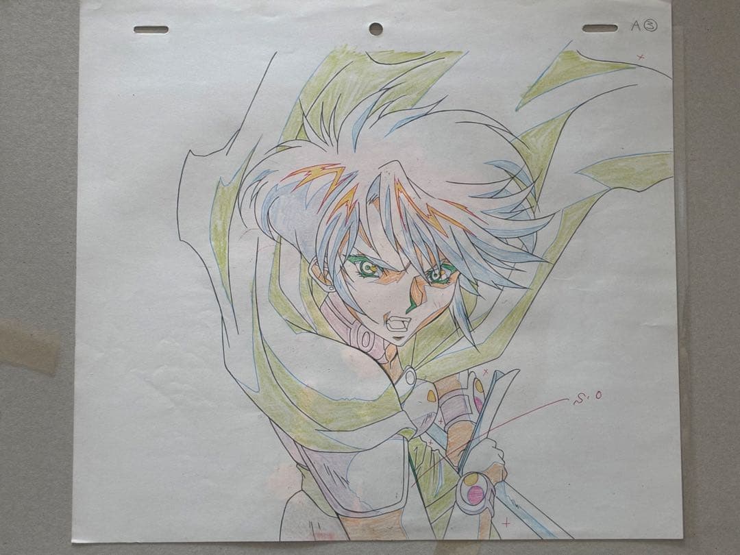 貴重】ロードス島戦記 英雄騎士伝 手書きセル画＋コンテセット 6枚まとめ