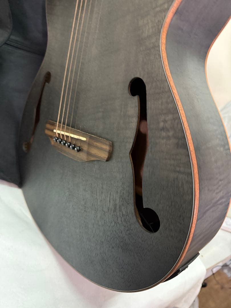 ARIA FET-F2 STBK エレアコ サテン・ブラック ソフトカバー付き