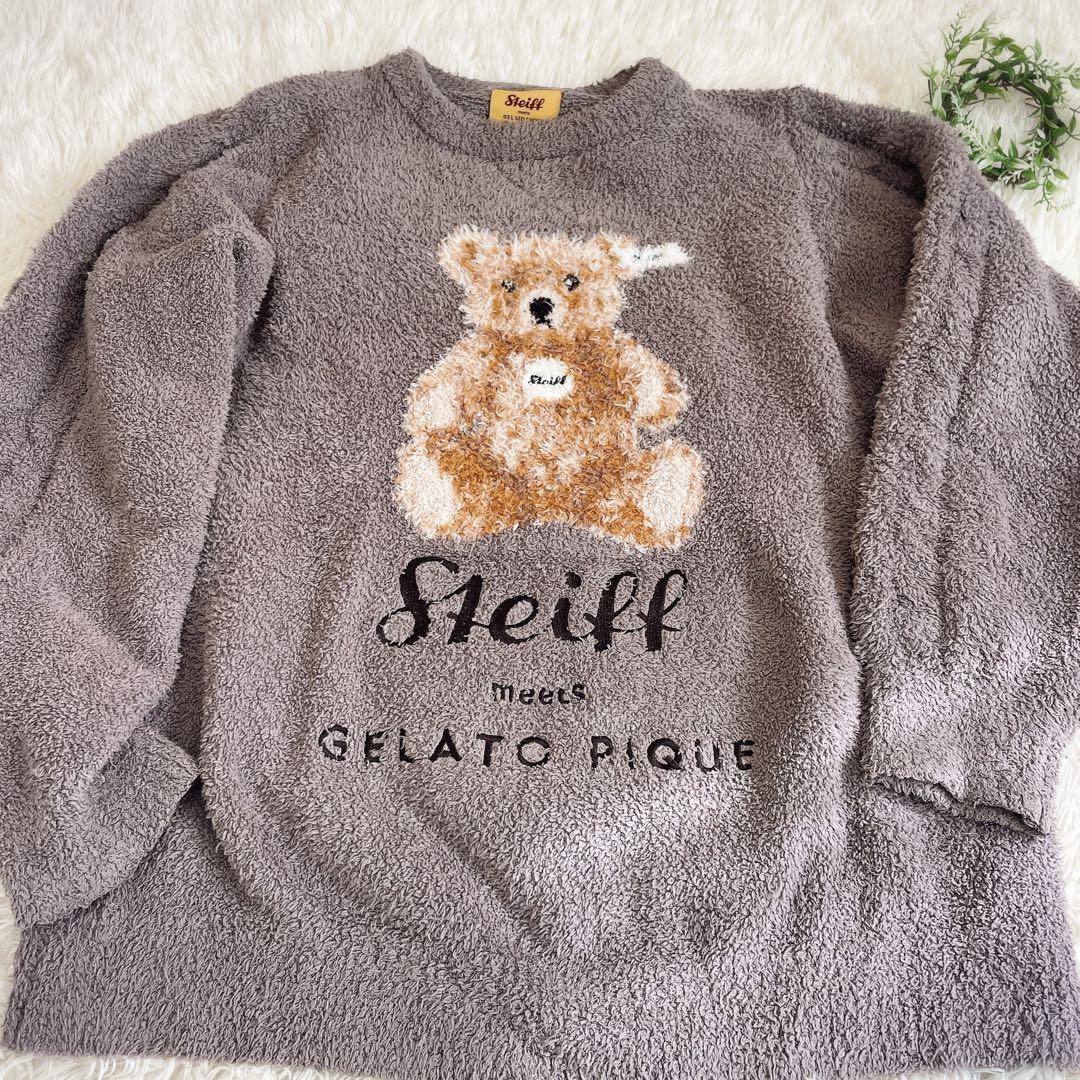 ジェラートピケ シュタイフ パウダージャガードプルオーバー＆ロングパンツセット