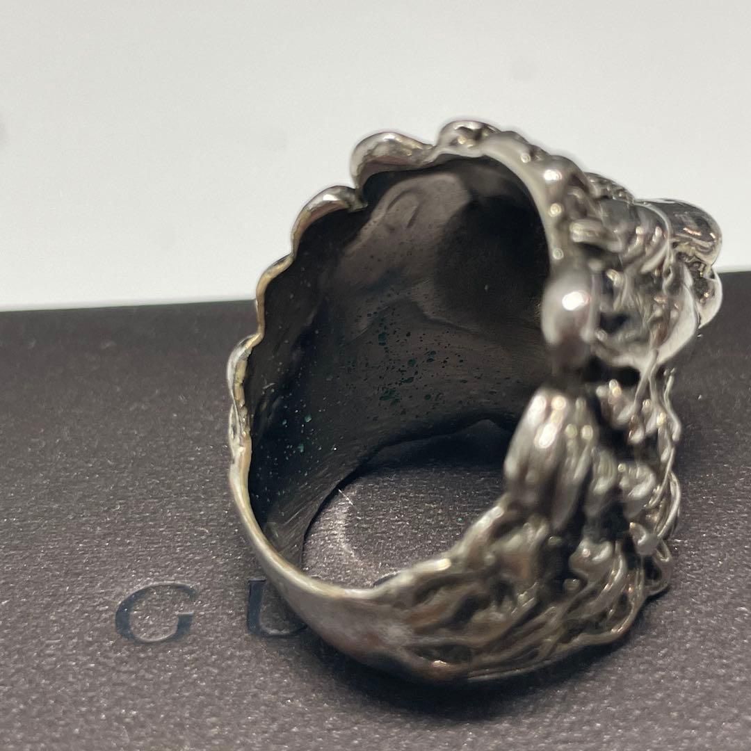 i*r様 GUCCI ライオンヘッドリング シルバー　19号