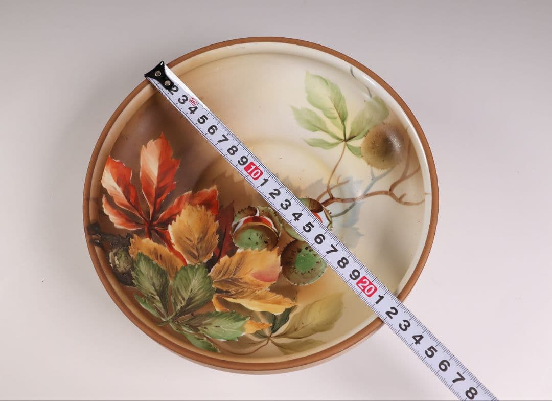 CM308】オールドノリタケ どんぐり 葉 皿 鉢 団栗 ナッツ 明治 陶磁器