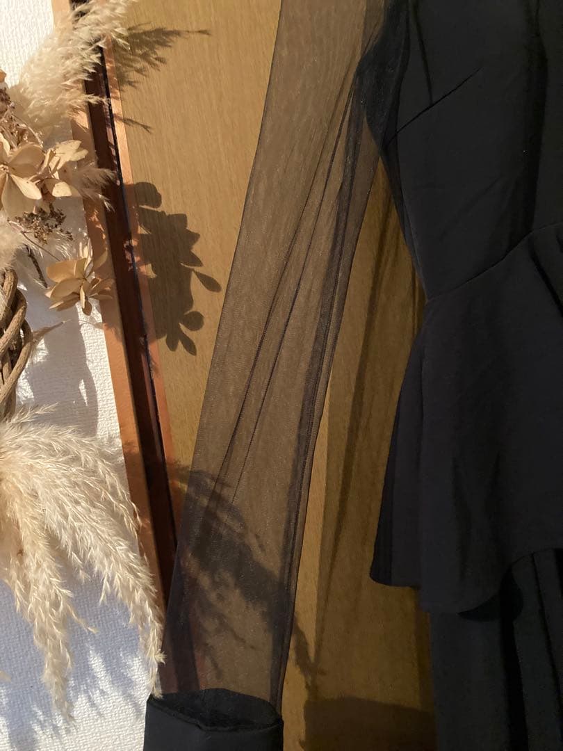 SOPHISTICATED PEPLUM DRESS アメリ　ameri