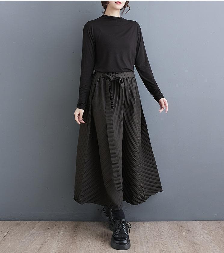 シャルレ ガウチョパンツL〜LL シャルレ＊EK712＊ウール調ガウチョ