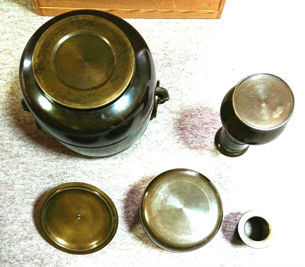 茶道具唐銅皆具