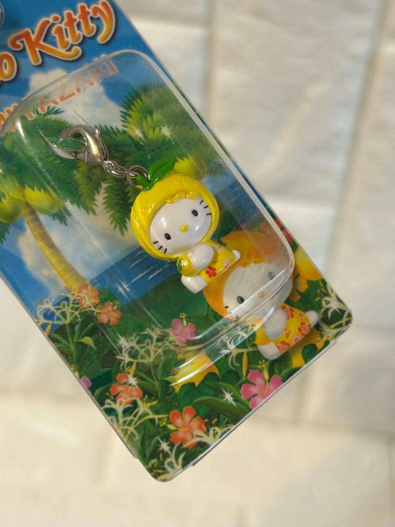 ご当地キティ【宮崎限定】2点セット 日向夏 みかん 根付 マスコット 未