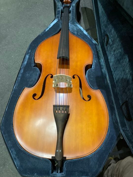 ウッドベース　ハードケース付き