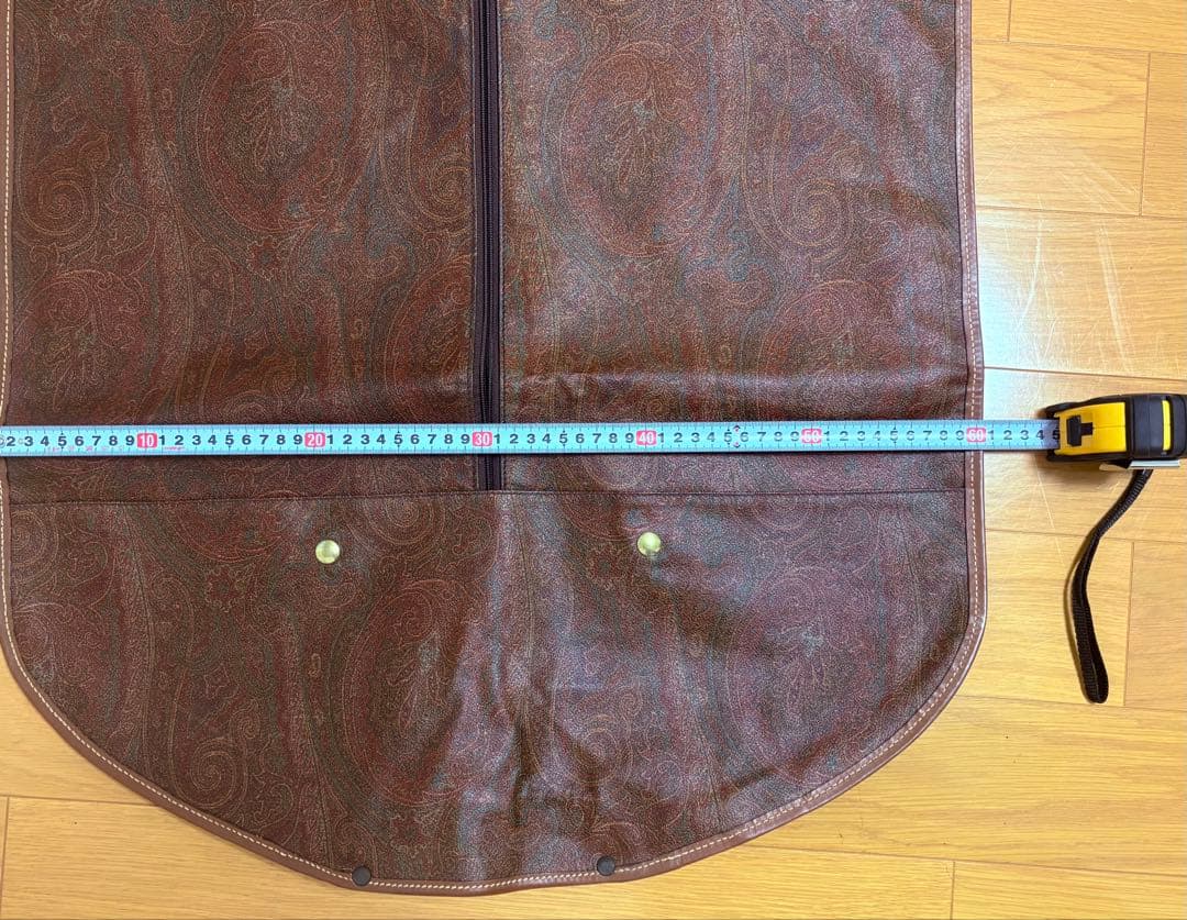 エトロ ペイズリー柄ガーメントバッグ ブラウン