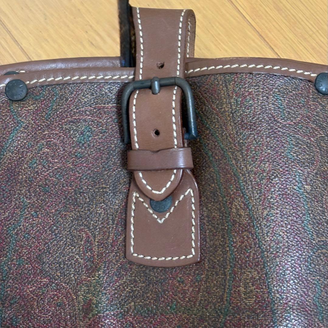 エトロ ペイズリー柄ガーメントバッグ ブラウン