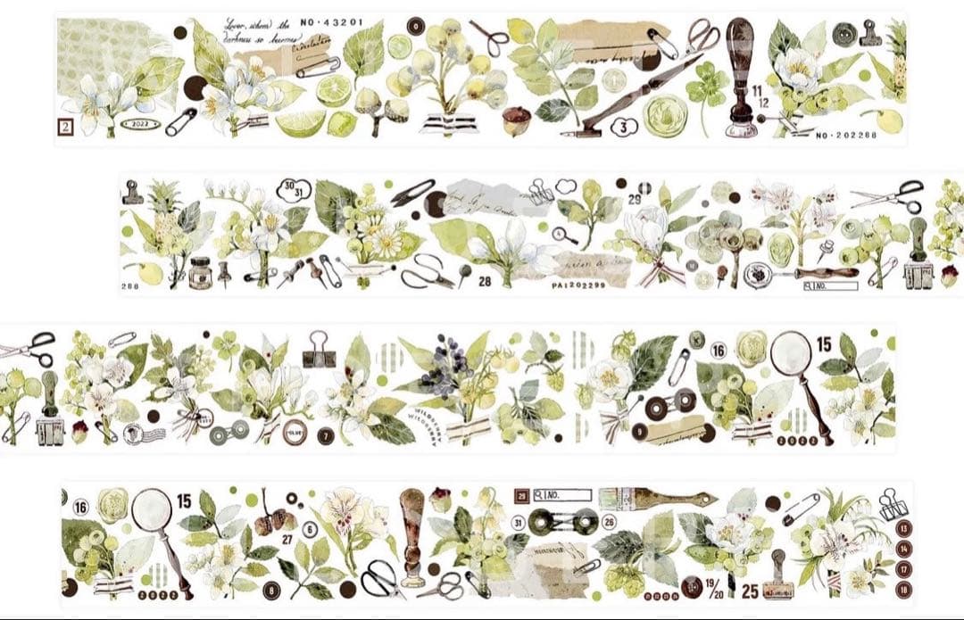 c*☻様 野苺③ 海外 マスキングテープ 装飾マステ 花柄 ボタニカル 新品セッ