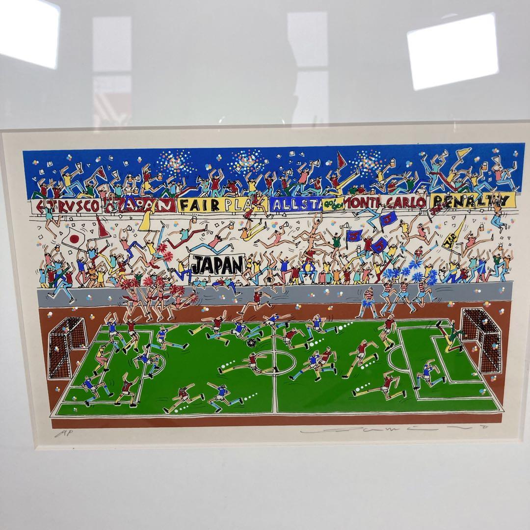 角谷泰人 サッカー シルクスクリーン AP キックオフ JAPAN 日本代表