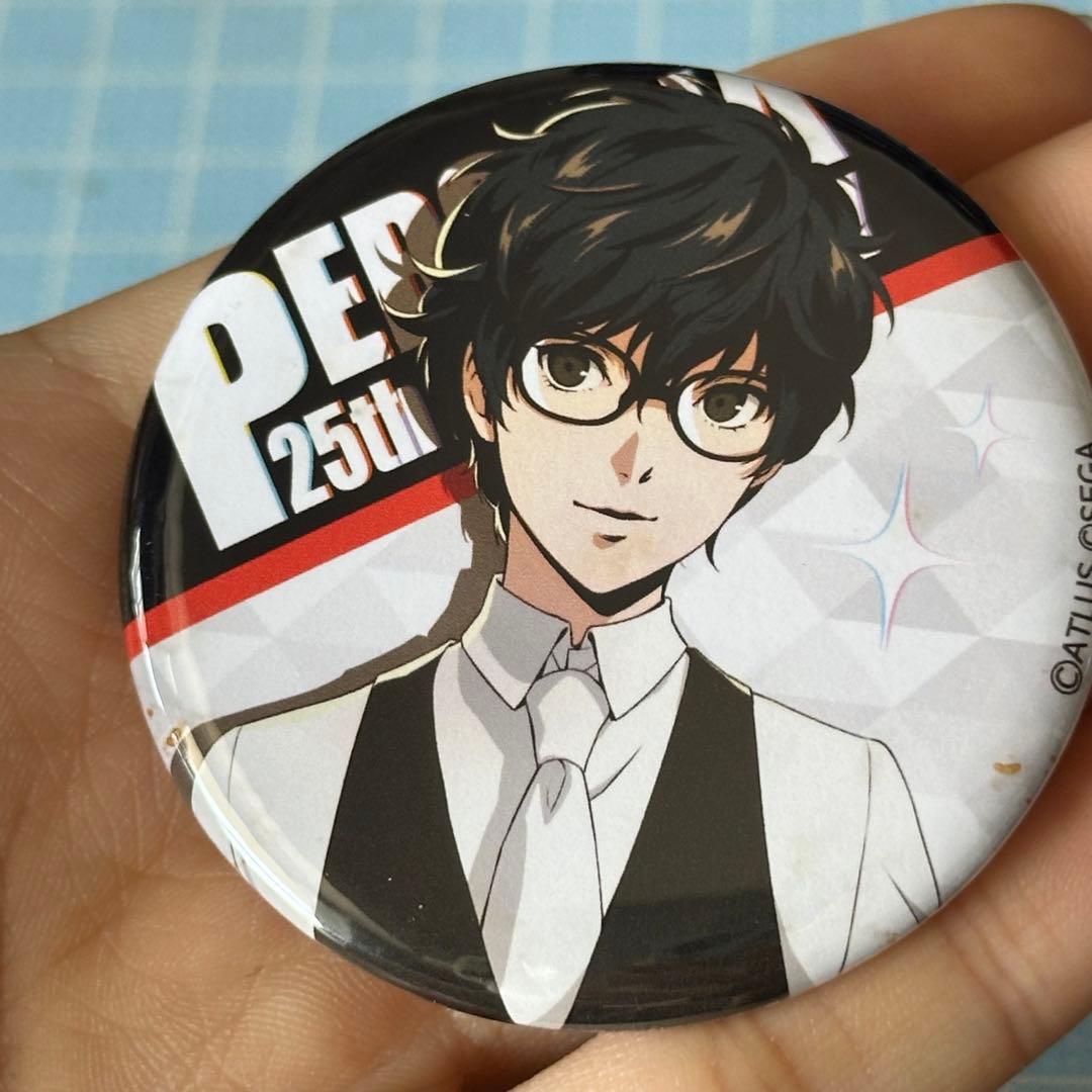 ①ペルソナ5アニメイトカフェ缶バッジ雨宮 蓮コラボ