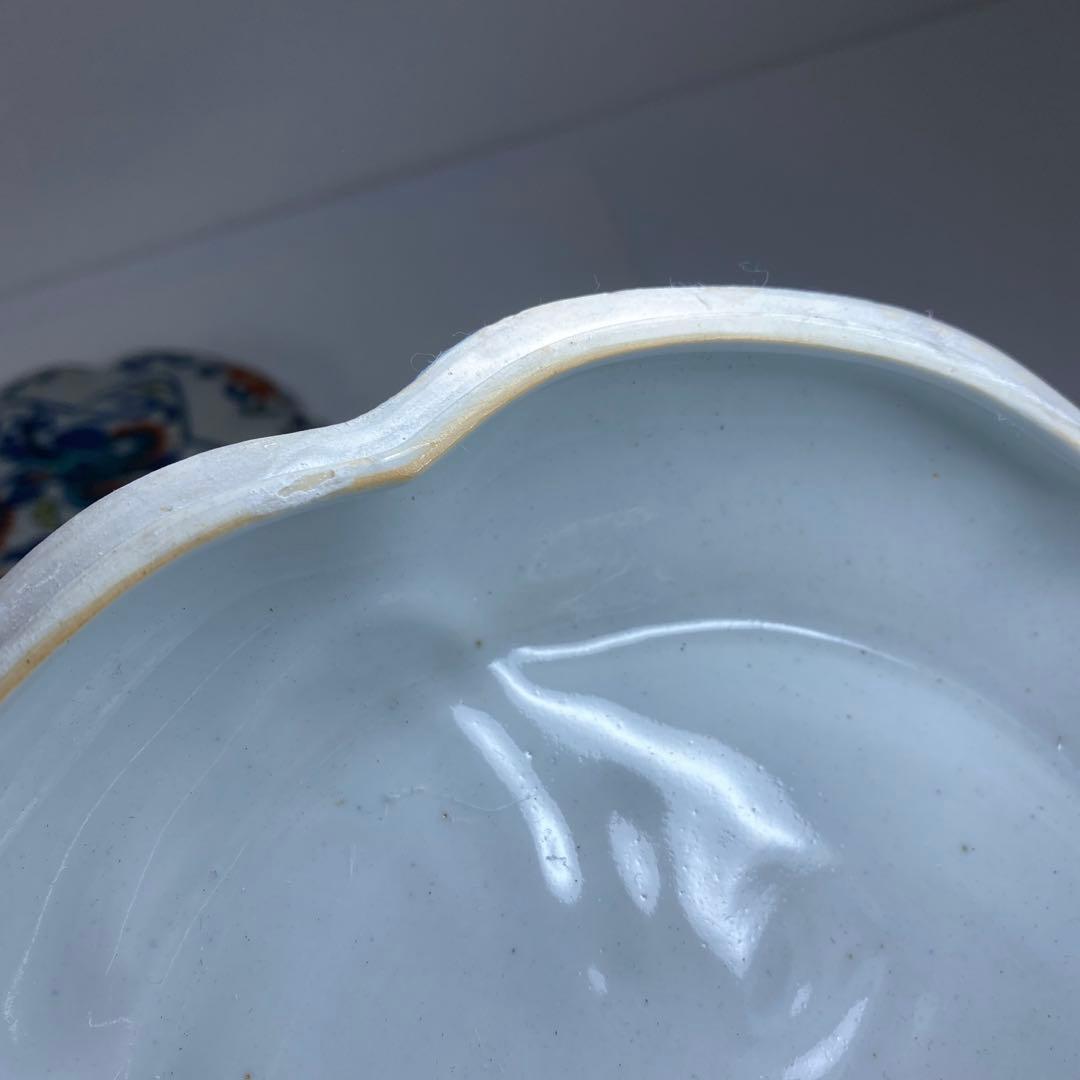 尾形乾山扇面大皿木箱付最大幅約31.5㎝東Y7-0204③トヒサ