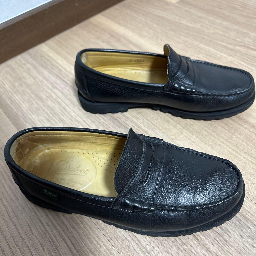 博士　UA別注 パラブーツ コロー レイド 黒 グレインレザーUK6