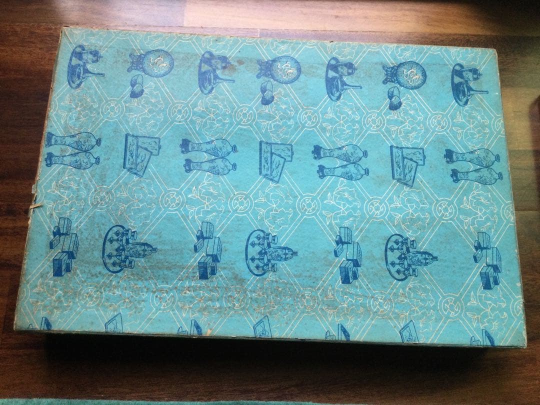 箱付き、中国の漆お盆5個セット、新品未使用、骨董品